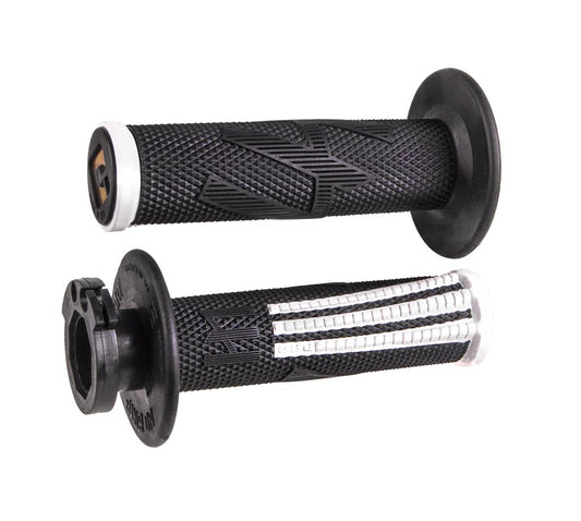 Odi Lock-On V2 Emig Pro handvaten alle 2+ 4 takt Soft Half Waffle Zwart / Wit