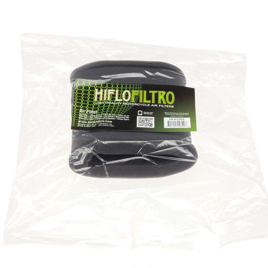 Hiflo air filter HFA2202 black HiFlo brand in clear plastic packaging