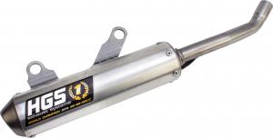 HGS uitlaatdemper aluminium met stalen eindkap Honda CR 125R 1991-1997