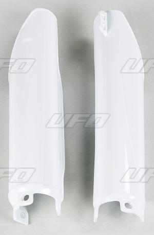 UFO voorvork beschermers Wit Honda CR 125/250 91-07 &amp; CR 500R 90-01 &amp; CRF 250R 04-18 &amp; CRF 450R 02-18 &amp; CRF 250X/450X 06-16