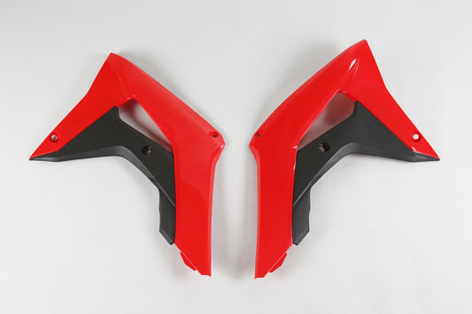 UFO radiator kappen Rood / Zwart Honda CRF 250R 18-21 & CRF 450R 17-20