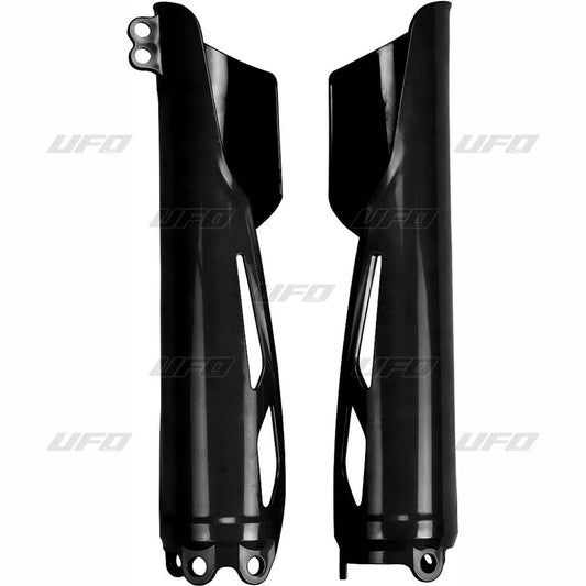 UFO voorvork beschermers Zwart Honda CRF 250R/RX 19- &amp; CRF 450R/RX 19-