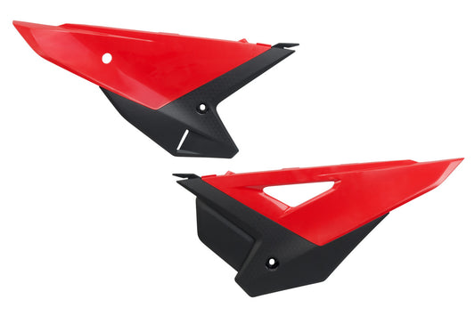UFO Zijnummerborden Rood/Zwart OEM 2025 Honda CRF 250R 2025- &amp; CRF 450R 2025-