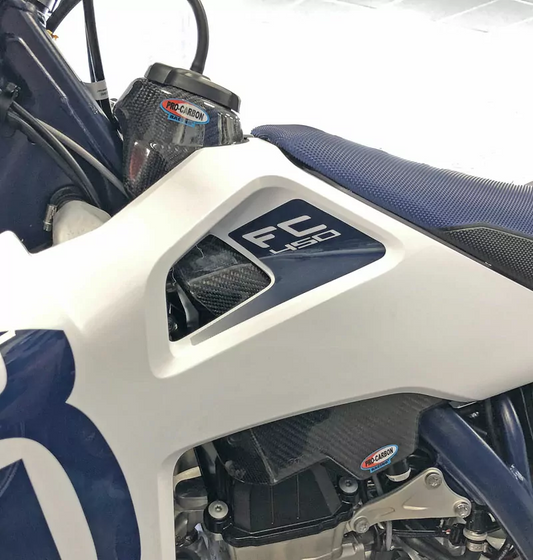 Pro Carbon benzinetank cover ( full set ) Husqvarna TC 125/250 2019-2022 &amp; Husqvarna FC 250/350/450 2019-2022