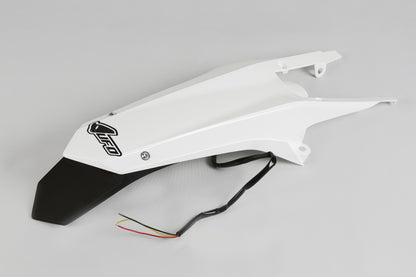 UFO Enduro Achterspatbord met led lamp Wit Husqvarna TE/FE 125/250/300/350/450/501 14-16