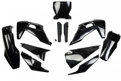 UFO plastic kit Zwart Husqvarna TC/FC 125/250/350/450 2019-2022 ( full kit )