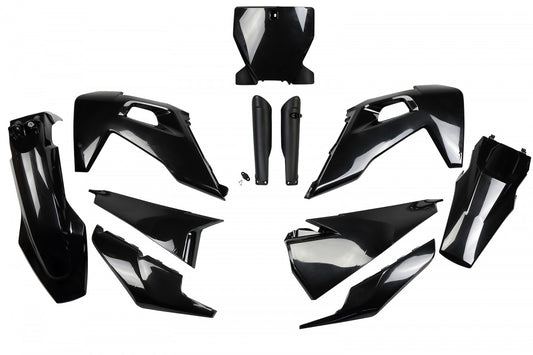 UFO plastic kit Zwart Husqvarna TC/FC 125/250/350/450 2019-2022 ( full kit )