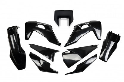 UFO plastic kit Zwart Husqvarna TE 250/300 20- & FE 250/350/450/501 20-