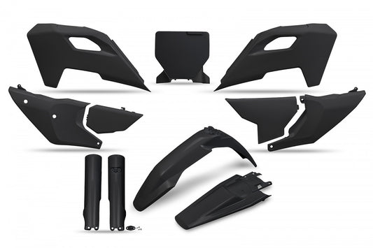 UFO plastic kit Zwart Husqvarna TC/FC 125/250/350/450 2023- ( full kit )