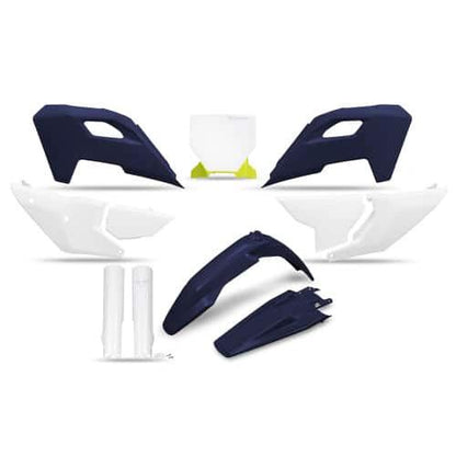UFO Kunststoff-Kit Weiß/Blau Husqvarna TC/FC 125/250/350/450 2023 - (vollständiges Set) - MxProStoreParts