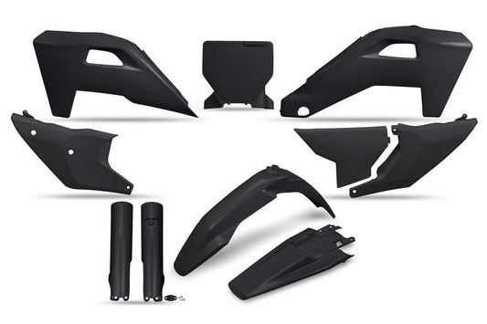 UFO plastic kit Zwart Husqvarna TC/FC 125/250/350/450 2025- ( full kit )