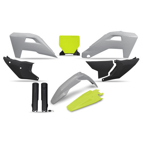 UFO plastic kit Zwart/Grijs/Fluor Geel Husqvarna TC/FC 125/250/350/450 2025- ( full kit )