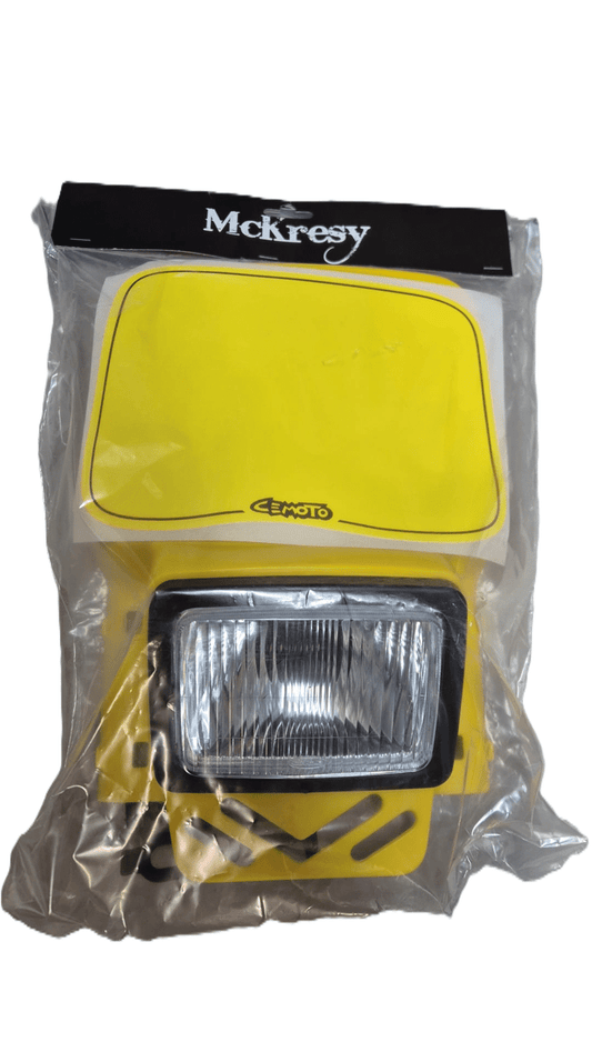 Cemoto enduro koplamp compleet Geel universeel