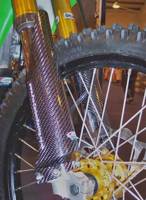 Pro Carbon voorvork beschermers Kawasaki KX125/250 2004-2008 KX250/450F 2004-2024