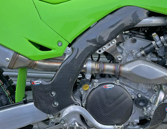 Pro Carbon framebeschermers ( lang ) Kawasaki KX 450 2024