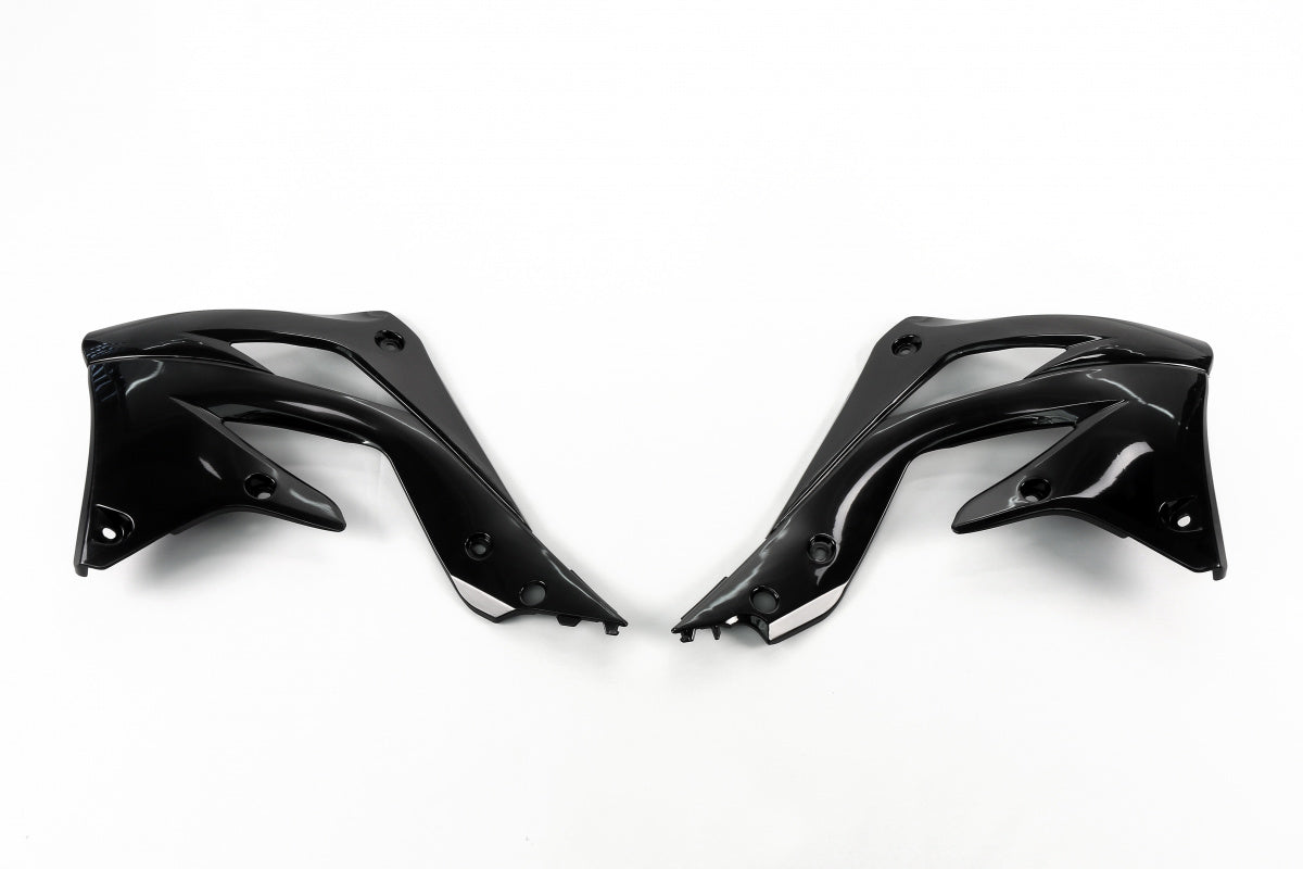 UFO radiator kappen Zwart Kawasaki KX 450F 2012-2015