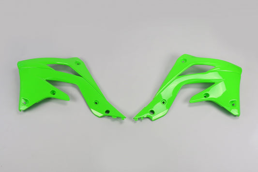 UFO radiator kappen Groen Kawasaki KX 450F 2012-2015