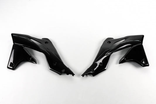 UFO radiator kappen Zwart Kawasaki KX 250F 2013-2016