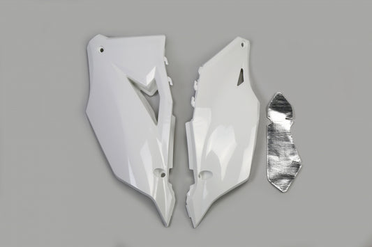 UFO zijnummerborden Wit Kawasaki KX 250F 2021-2024 & KX 450F 2019-2023