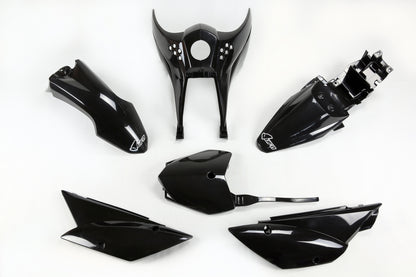 UFO plastic kit Zwart Kawasaki KLX 110 2010-