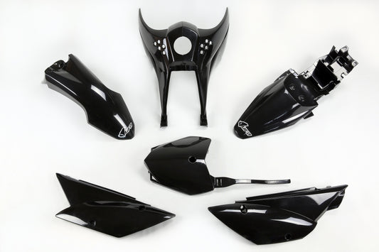 UFO plastic kit Zwart Kawasaki KLX 110 2010-