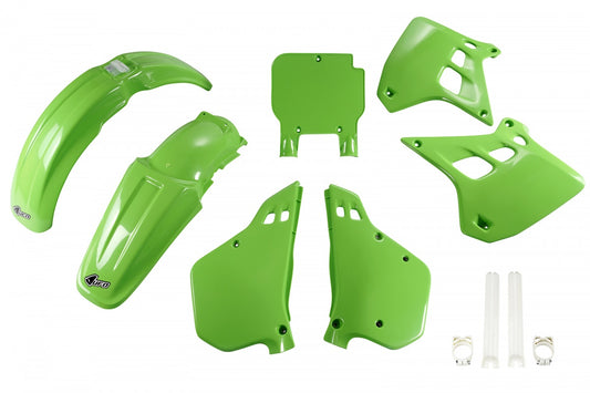 UFO plastic kit ( full kit ) Groen Kawasaki KX 250 90-91