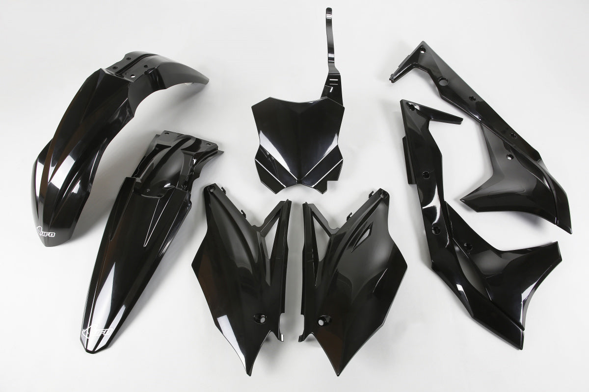 X-fun plastic kit Zwart Kawasaki KX 250F 18-20