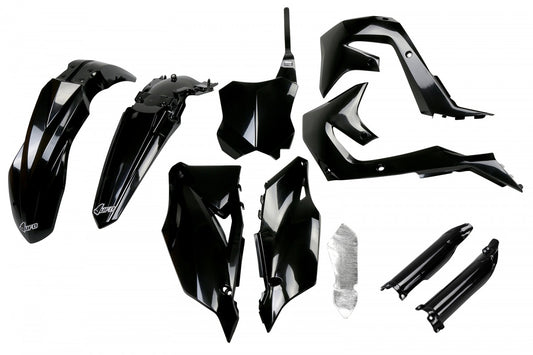 UFO plastic kit Zwart Kawasaki KX 250F 2021-2024 &amp; KX 450F 2019-2023 ( full kit )