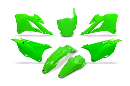 UFO plastic kit Fluor Groen Kawasaki KX 85 2026-2027 & KX 112 2026-2027 - MxProStoreParts