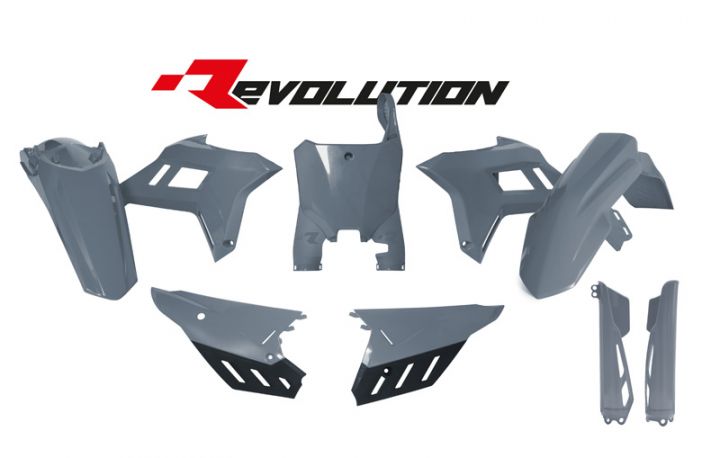 Racetech plastic kit Quantum Grijs CRF Revolution Honda CRF 250R 2022- & CRF 450R 2021-