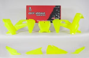 Racetech plastic kit Fluor Geel Husqvarna TC/FC 125/250/350/450 19-
