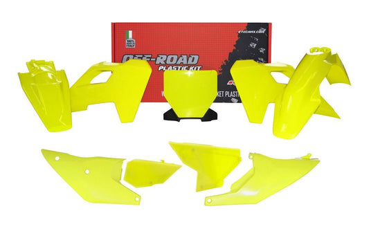 Racetech plastic kit Fluor Geel Husqvarna TC/FC 125/250/350/450 2023-