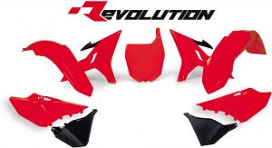 Racetech Revolution Plastic kit Ducati Neon Rood Yamaha YZ 125/250 2002-2021