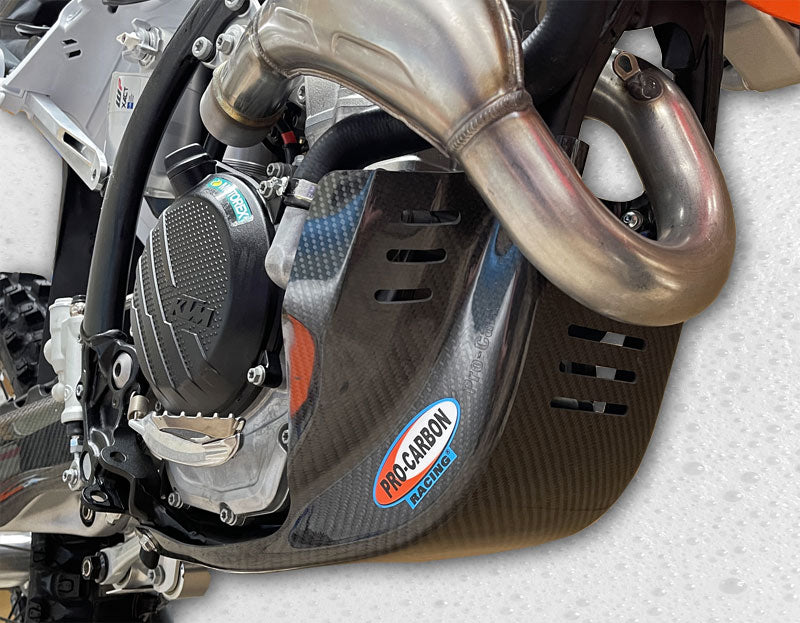 Pro Carbon blokbeschermer KTM SX-F 450 2023- & EXC-F 450/500 2024- & Husqvarna FC 450 2023- & FE 450/501 2024- & Gas Gas EC 450F/500F 2024-