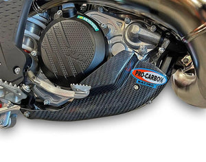 Protector de bloque de carbono Pro para KTM SX 250/300 2023- & EXC 250/300 TBI 2024- & Husqvarna TC 250 2023- & TE 250/300 TBI 2024- & Gas Gas EC 250/300 2024-
