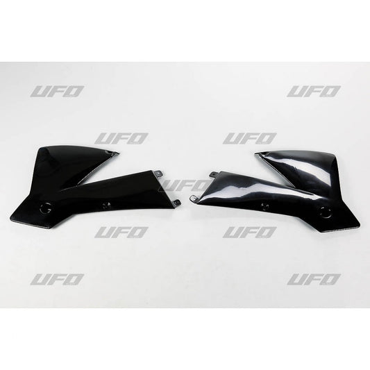UFO radiator kappen Zwart KTM SX 125 02-04 & SX 250 01-04 & SX 450 03-04 & EXC 125/200/250/300/380/400/450 03-04