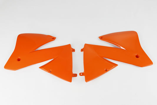 UFO radiator kappen Oranje KTM EXC 125/200/250/300/380/400/520 01-02