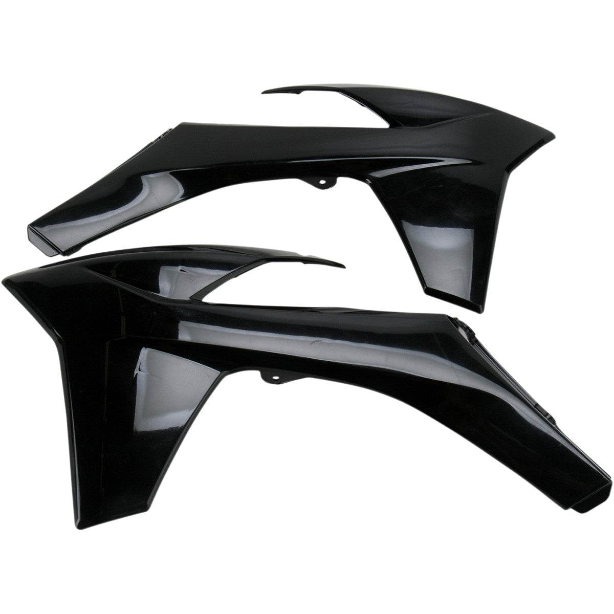 UFO radiator kappen Zwart KTM SX 125/150/250 11-12 & SX-F 250/350/450 11-12 & EXC 125/200/250/300/350/450/500 12-13