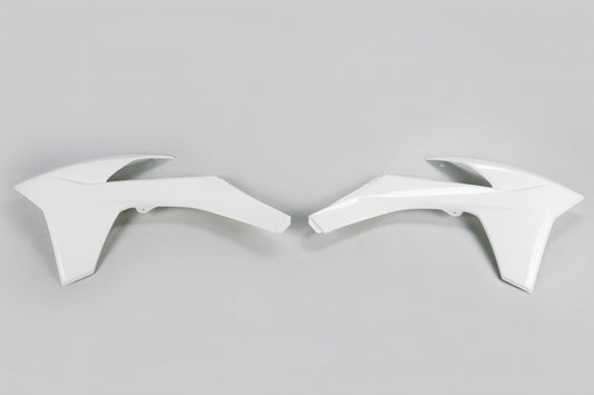 UFO radiator kappen Wit KTM SX 125/150/250 11-12 & SX-F 250/350/450 11-12 & EXC 125/200/250/300/350/450/500 12-13
