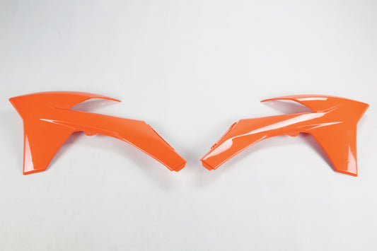 UFO radiator kappen Oranje KTM SX 125/150/250 11-12 & SX-F 250/350/450 11-12 & EXC 125/200/250/300/350/450/500 12-13