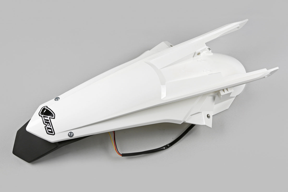 UFO Enduro achterspatbord Wit KTM EXC 125/150/250/350/450/500 17-19