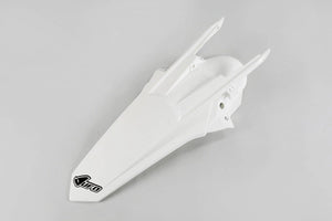 UFO White Rear Mudguard for KTM EXC 250/300 17-19 & EXC-F 250/350/450/500 17-19