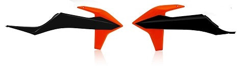 Cycra radiator kappen Zwart / Oranje KTM SX 125/150/250 19- & SX-F 250/350/450 19- & EXC 250/300 20- & EXC-F 250/350/450/500 20-