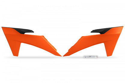 UFO Radiator Kappen Oranje KTM SX 125/150/250/300 2023-2024 & SX-F 250/350/450 2023-2024 & EXC/EXC-F 250/300/350/450/500 2024-