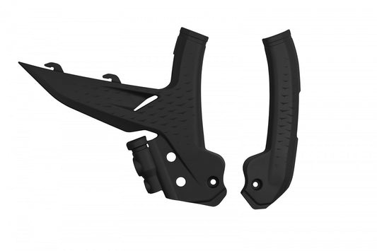 UFO frame beschermers zwart KTM SX 125/250/300 2023- &amp; SX-F 250/350/450 2023- &amp; EXC/EXC-F 150/250/300/350/450/500 2024-