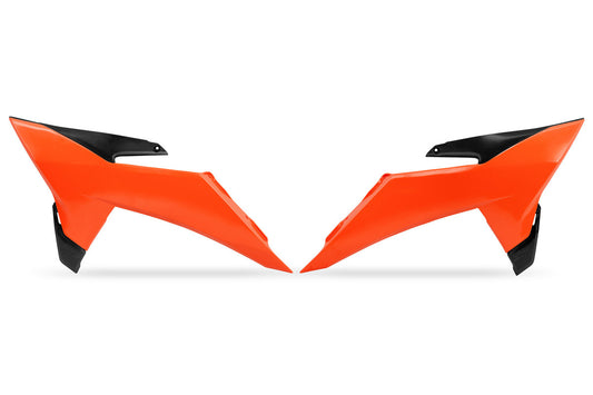 UFO Radiator Kappen Fluor Oranje KTM SX 125/150/250/300 2023-2026 &amp; SX-F 250/350/450 2023-2026 ( model 2025 )