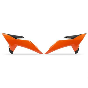 Tapas de radiador UFO color naranja para KTM SX 85 2025-