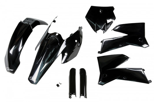 UFO plastic kit Zwart KTM SX 125/250 2005-2006 & SX-F 250 2005-2006 ( full kit )