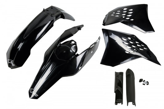 UFO plastic kit Zwart KTM EXC 250/300/350/450/500 2009-2011 (full kit) (zonder koplamp plastic)
