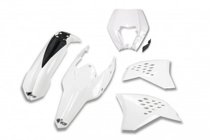 UFO plastic kit Wit KTM EXC 250/300/350/450/500 2009-2011